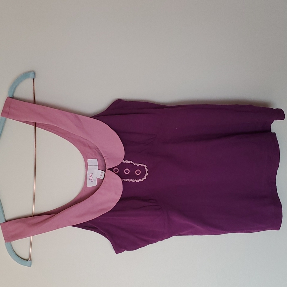 Anthropologie Lilka Peter Pan collar top